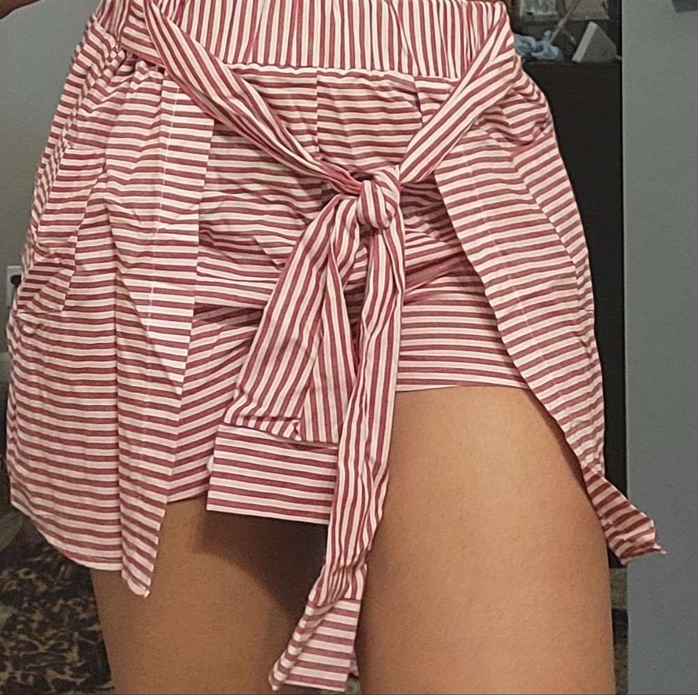 Striped Pink Women's Shorts
